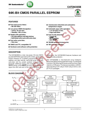 CAT28C65BGA-12 datasheet  